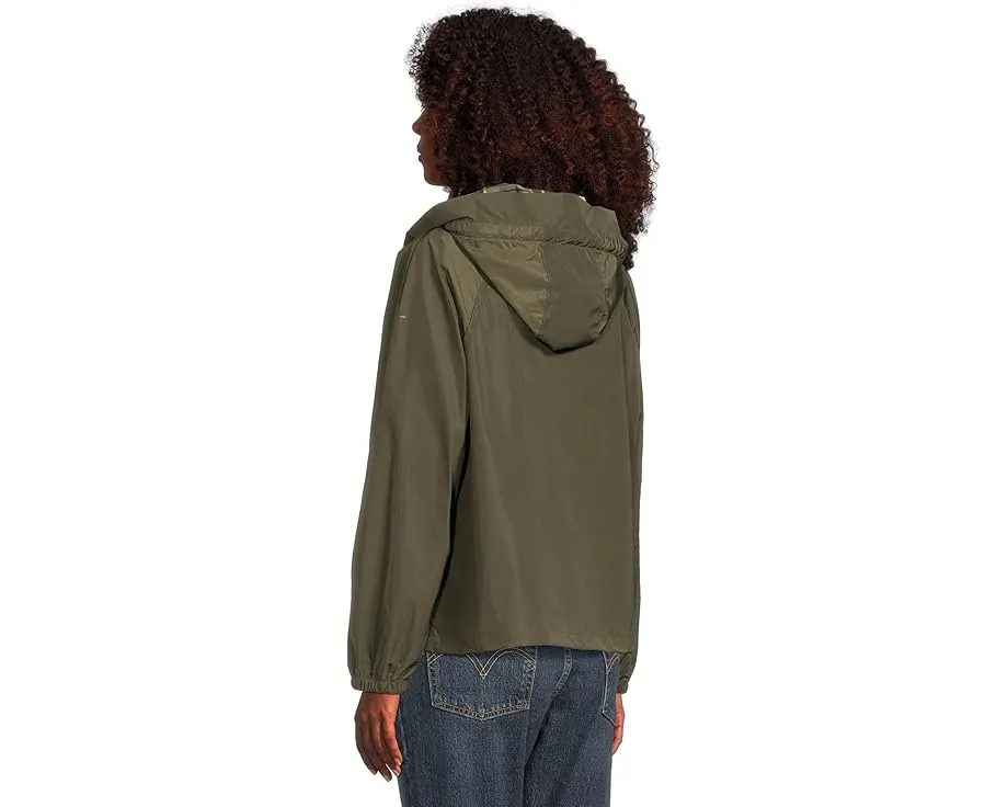 Куртка Barbour Mae дождевик с капюшоном и подкладкой в клетку