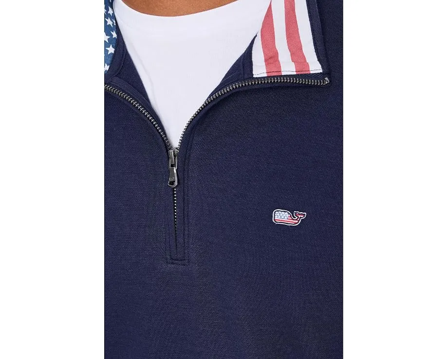 Свитер Vineyard Vines с воротником и застежкой-молнией на четверть