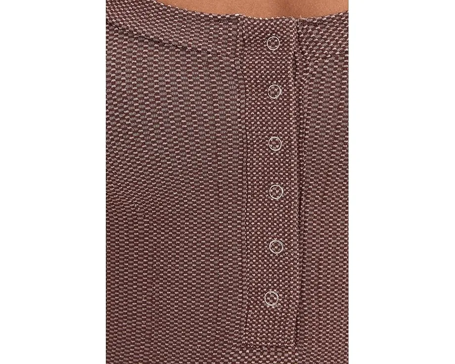 Топ Free People Clean Slate Henley без рукавов с планкой на пуговицах