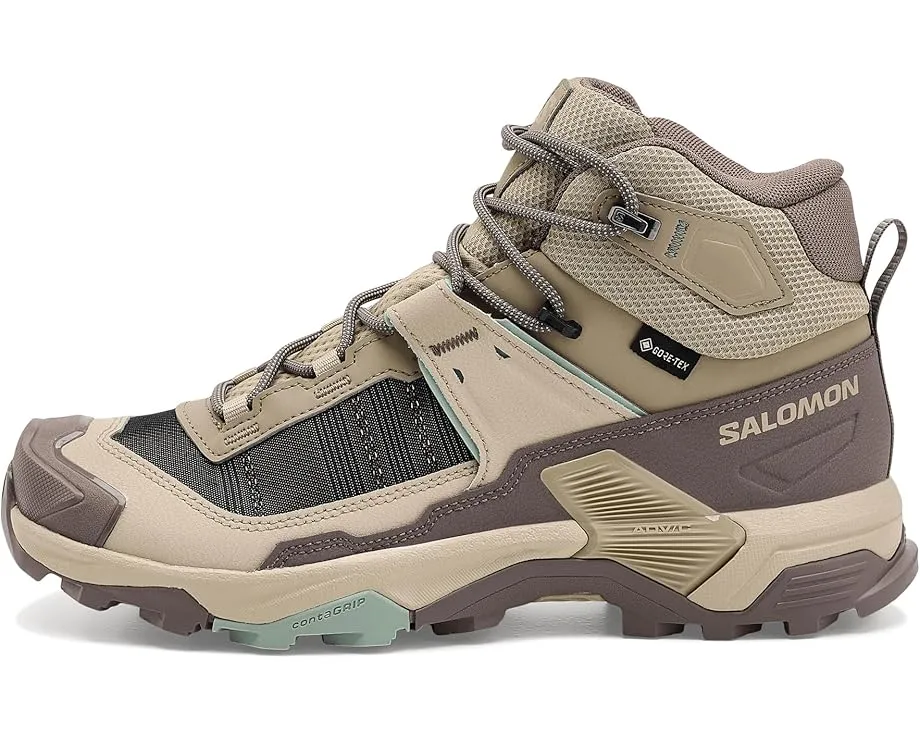 Трекинговые кроссовки Salomon X Ultra 5 Mid GORE-TEX® с верхом из кожи
