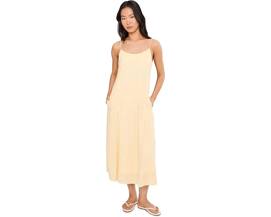 Макси-платье Splendid Meadow из хлопка с ажурной тканью и регулируемыми бретелями