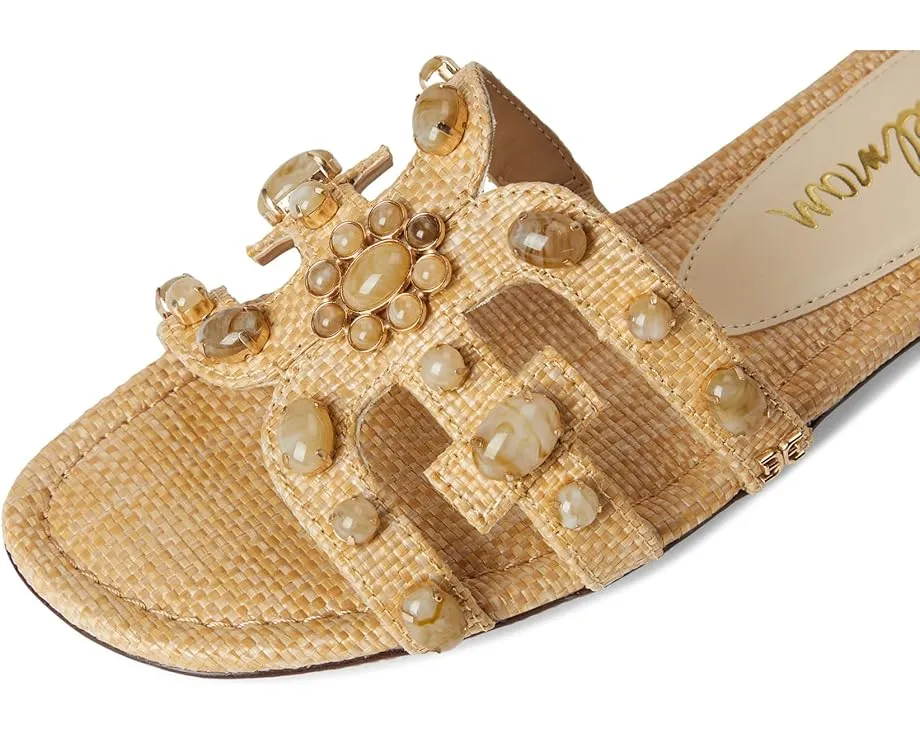 Сандалии Sam Edelman Bay Ray с логотипом и декором из стразов на плоской подошве