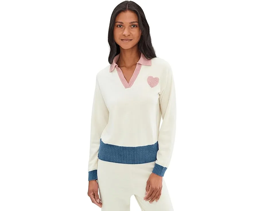 Свитшот с сердцем и воротником CozyChic Ultra Lite Colo