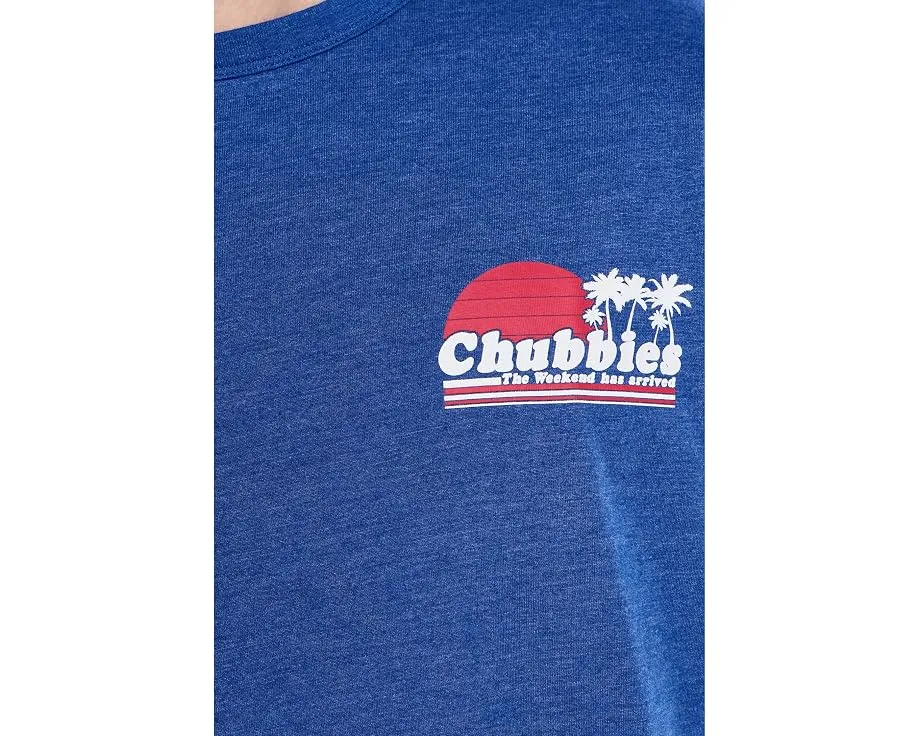 Футболка Chubbies The Ol' College Try с принтом на спине и круглым вырезом