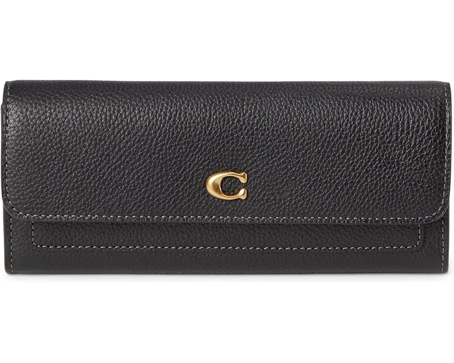 Длинный кошелек-клатч COACH Mila Long Flap с карманом для монет