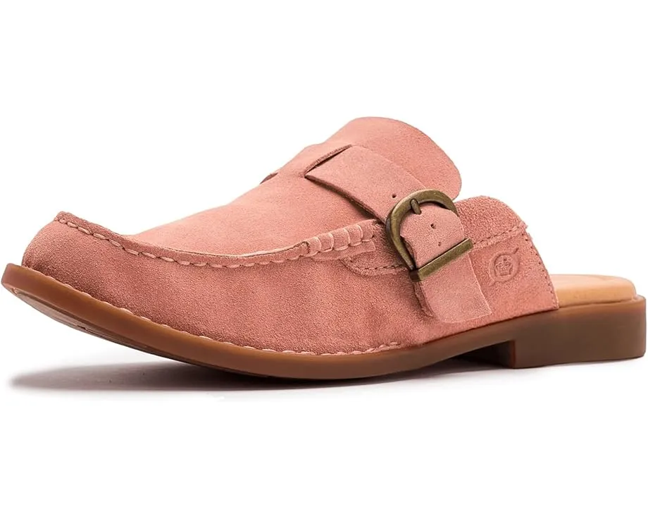 Мюли-лоферы Born Meg из мягкой замши с пряжкой