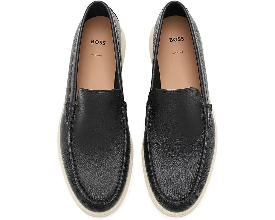 Мокасины Sienne BOSS классические кожаные черные