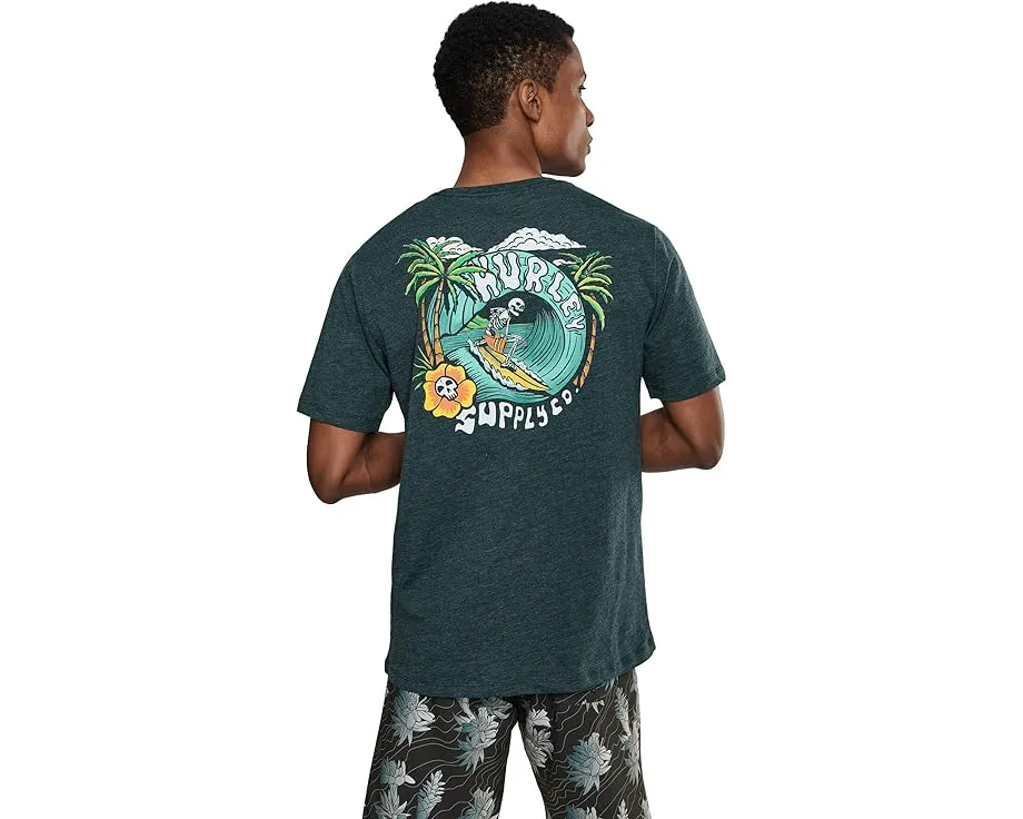 Hurley Dead Shred Slub Футболка с коротким рукавом и структурной тканью