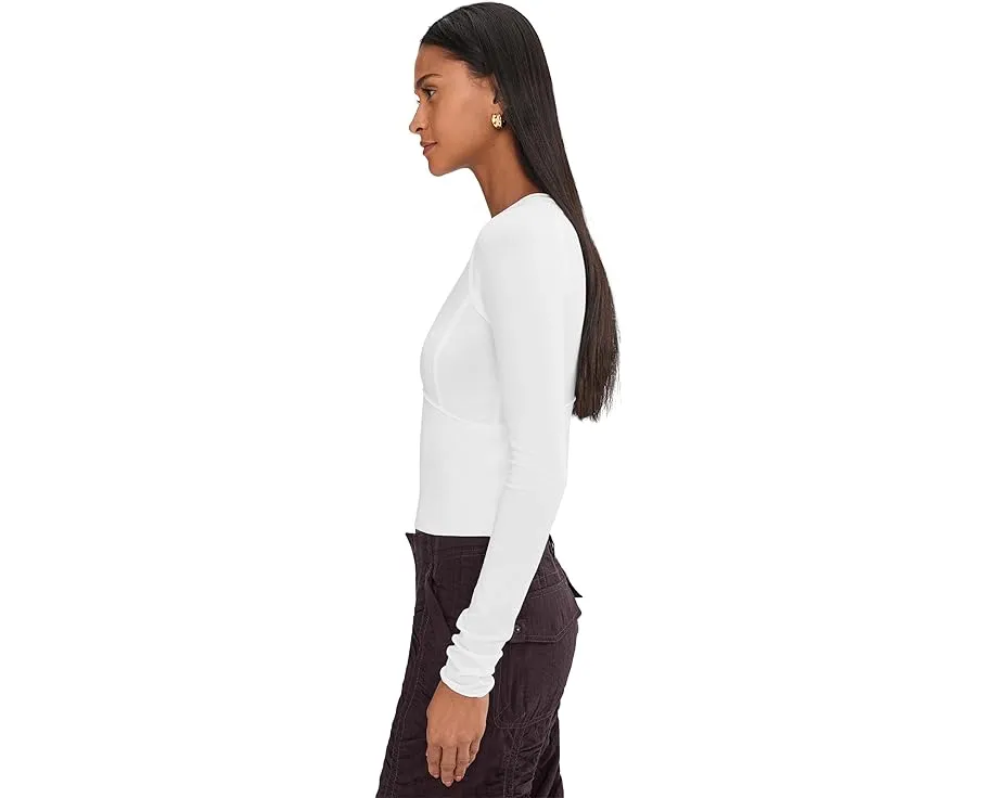 Укороченный лонгслив Free People We The Free Protagonist Long Sleeve с завышенными швами