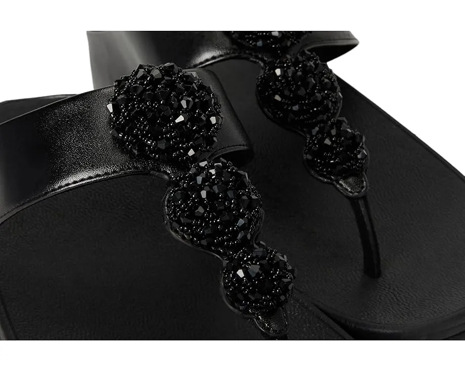 FitFlop Fino Beadie-Button с металлизированным межпальцевым ремешком и бусинами