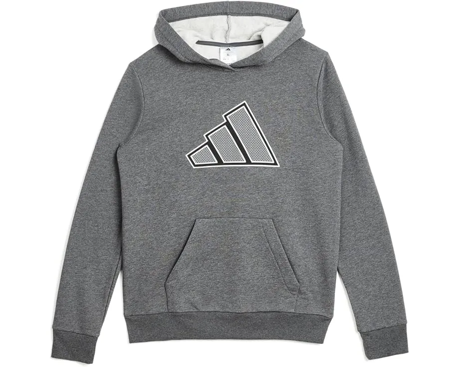 Худи Adidas Mesh 3-Bar Heather с капюшоном для детей