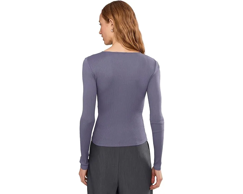 Водолазка Vince с длинным рукавом и резинкой из 100% хлопка пима