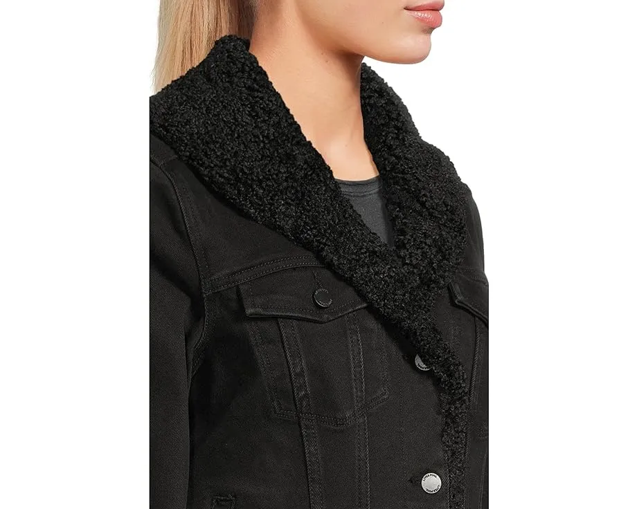 Джинсовая куртка Liverpool Los Angeles с воротником из шерпи