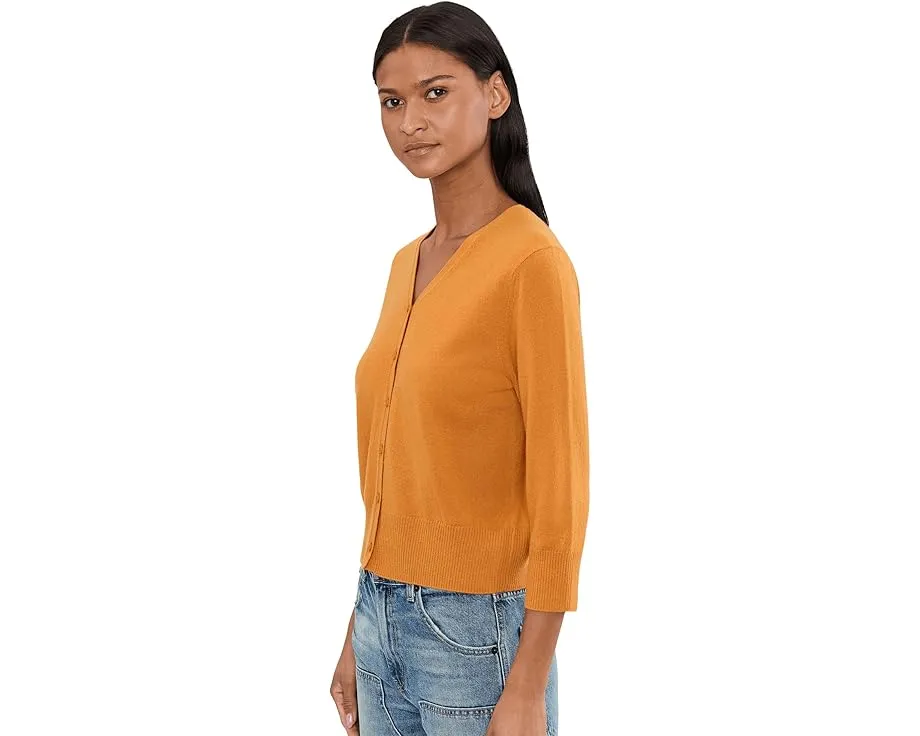 Elbow Sleeve V-Neck Cardi