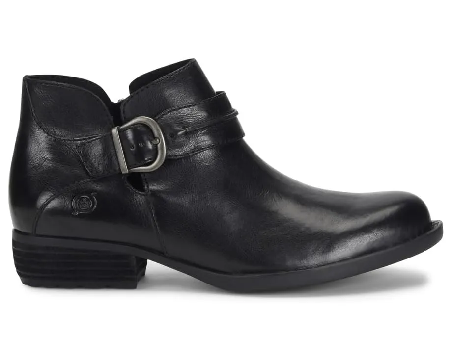 Ботинки Born Kati на молнии с каблуком из дерева и кожи