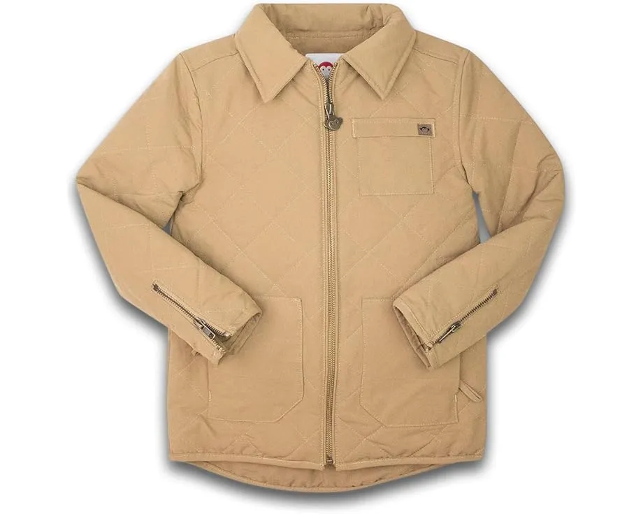 Куртка Appaman Kids Flight с капюшоном и стеганой отделкой