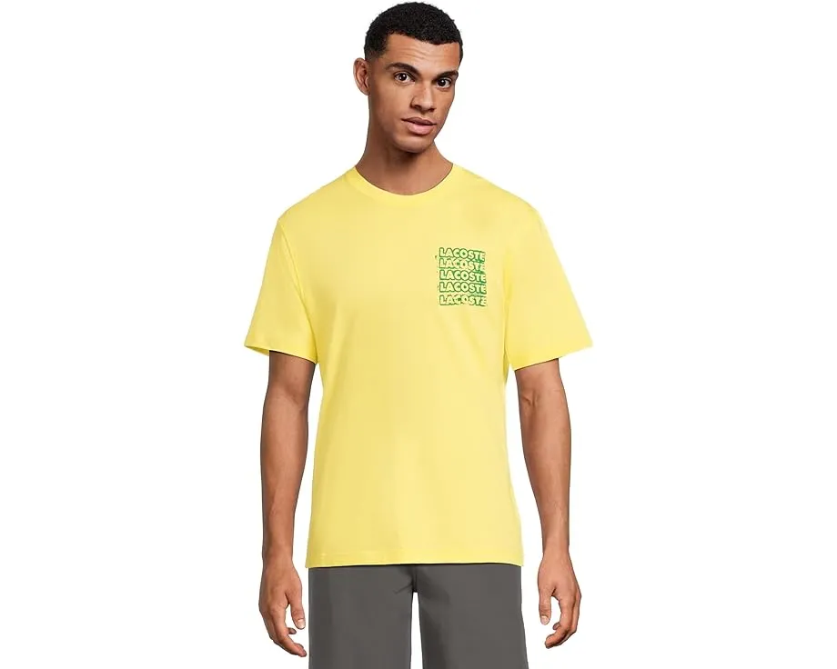 Футболка Lacoste с дисторшн-графикой