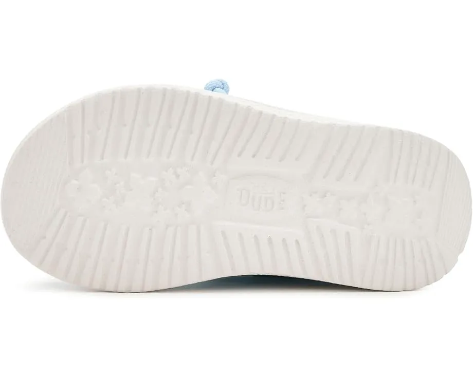 Детские слипоны Hey Dude Kids Wally Stretch Jersey с технологией Flex & Fold