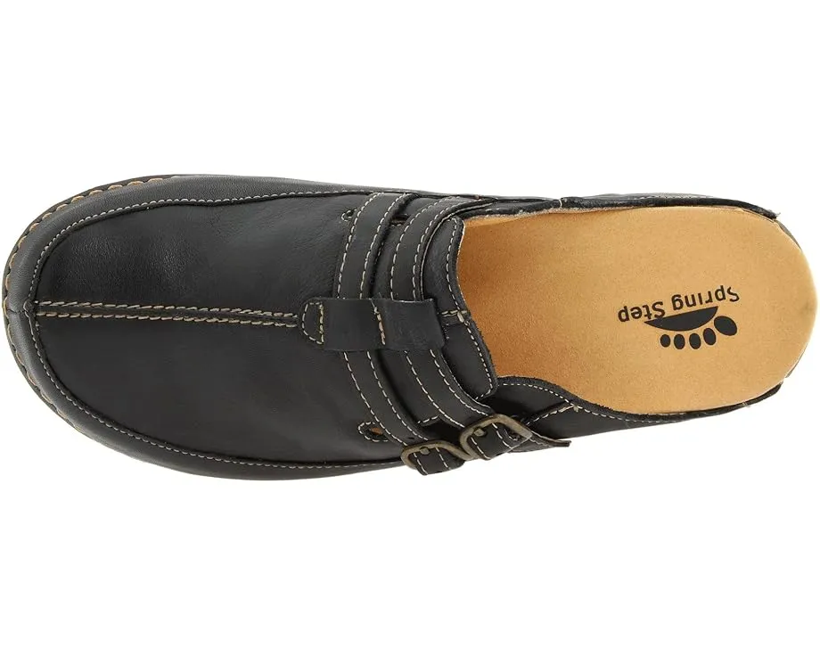 Клоги Spring Step Happy из премиальной кожи с регулируемыми пряжками