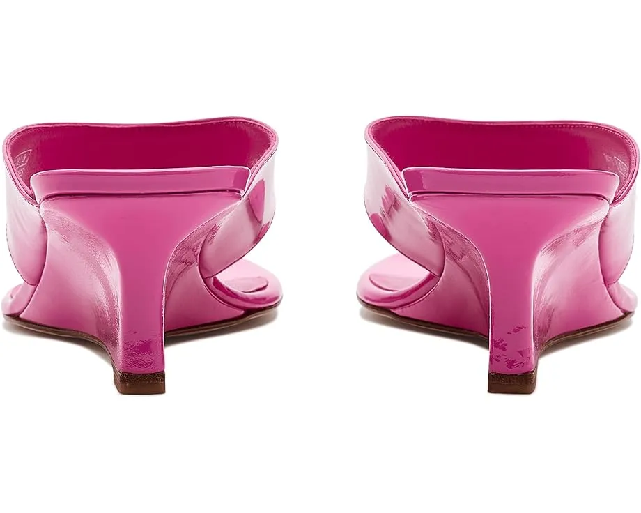 Босоножки Vinnie Wedge Thong 50 на танкетке с открытым квадратным носком из натуральной кожи