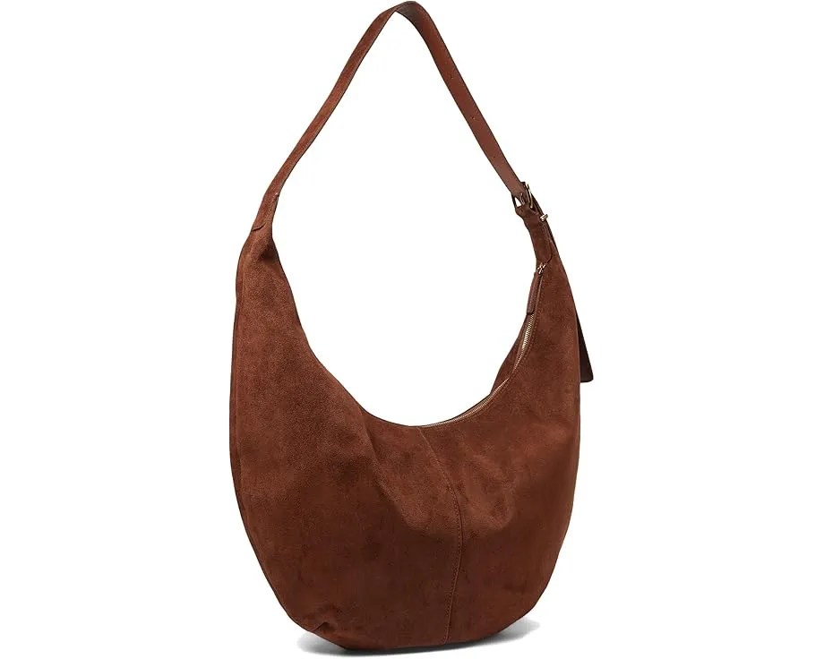 Сумка Madewell Hobo из мягкой замши с откидной крышкой и двумя отделениями