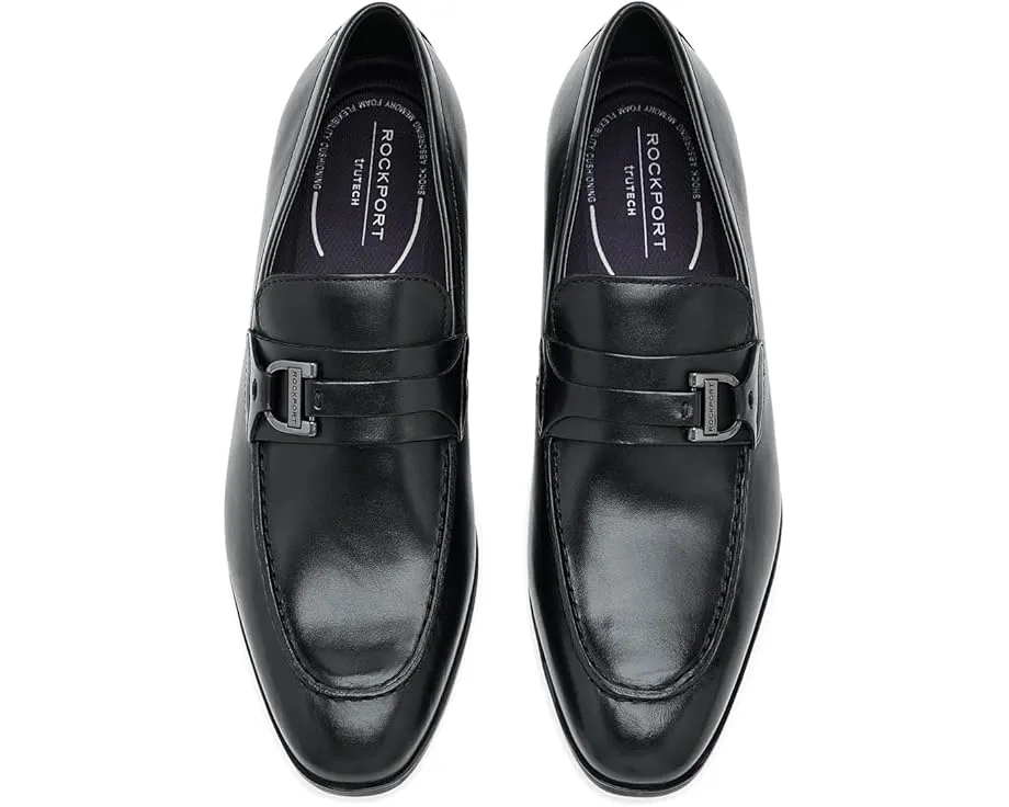 Лоферы Rockport Carlo из черной кожи с металлической деталью