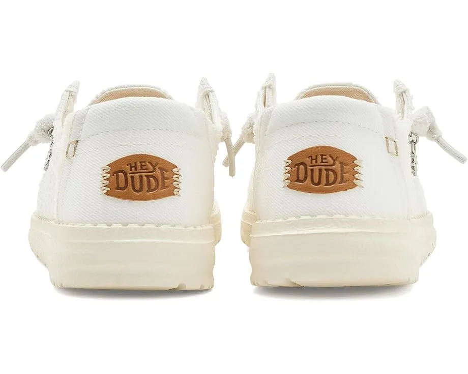 Слипоны Hey Dude Wendy Frayed Canvas с эффектом потертости