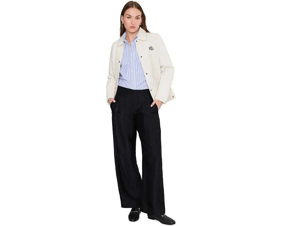 Куртка Lauren Ralph Lauren Blazer Quilt Contrast Lrl Embroid с утеплением и логотипом