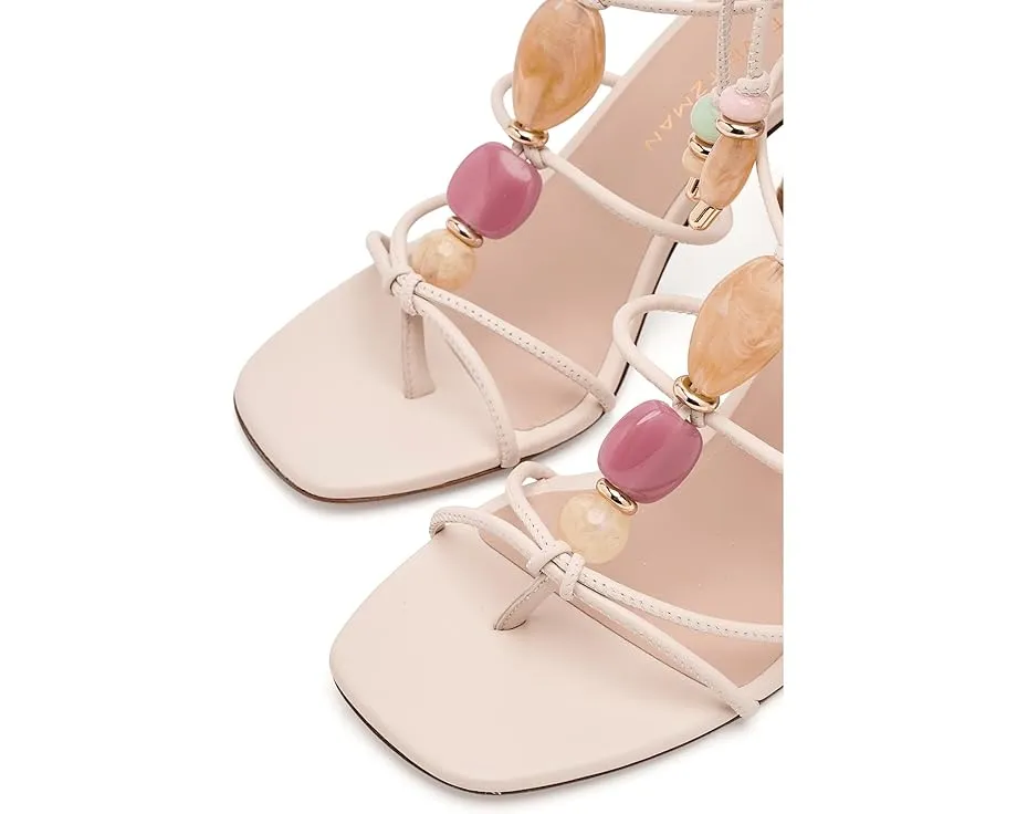 Босоножки Majorca Wrap Sandals 85 на шпильке с запахом и разноцветными камнями