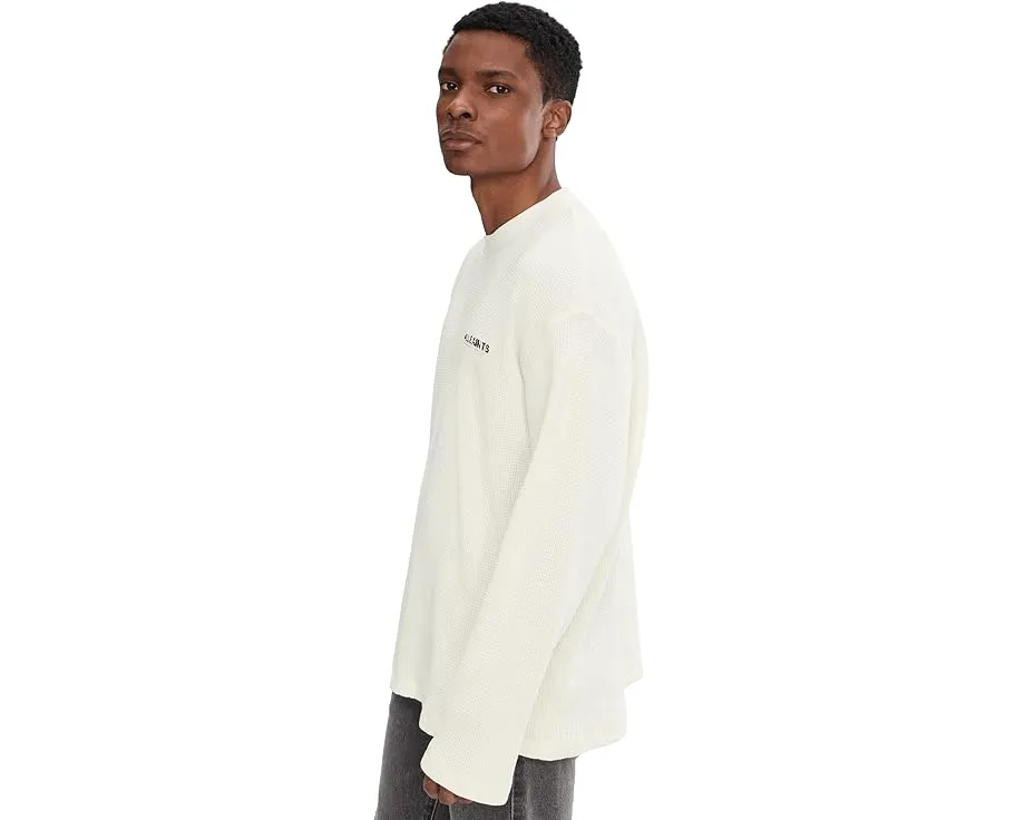 Лонгслив AllSaints Emblem с вышитым логотипом и круглым вырезом