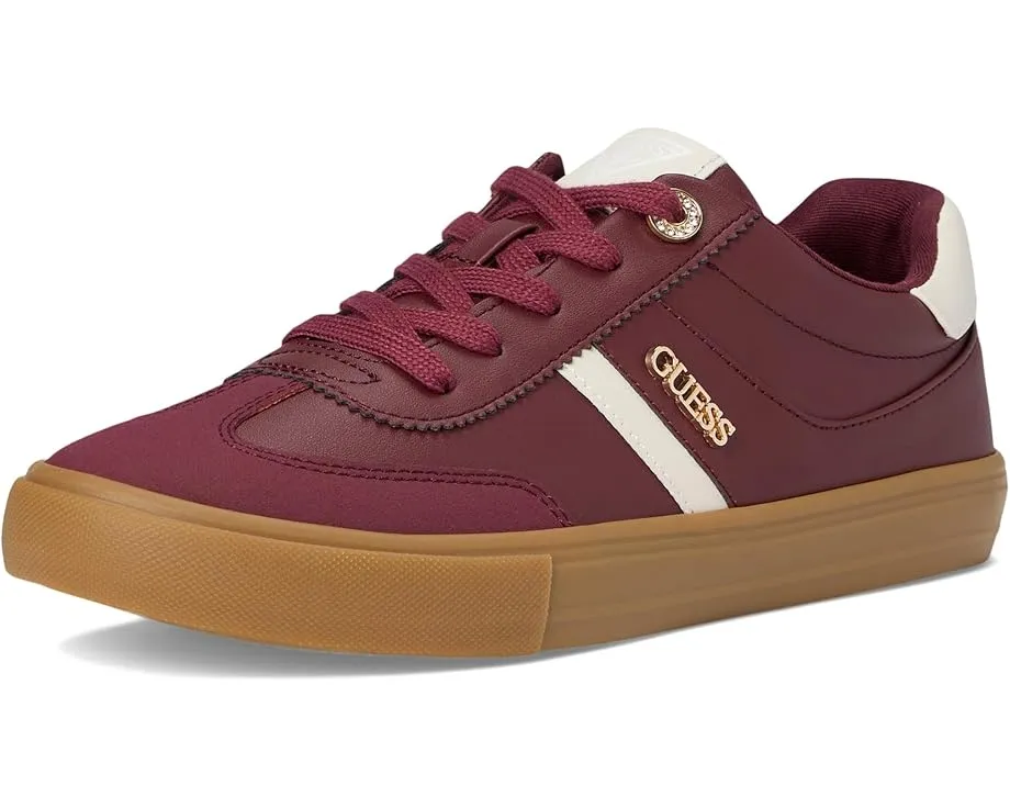 GUESS кроссовки Loui с Т-образным мыском и кожаной отделкой