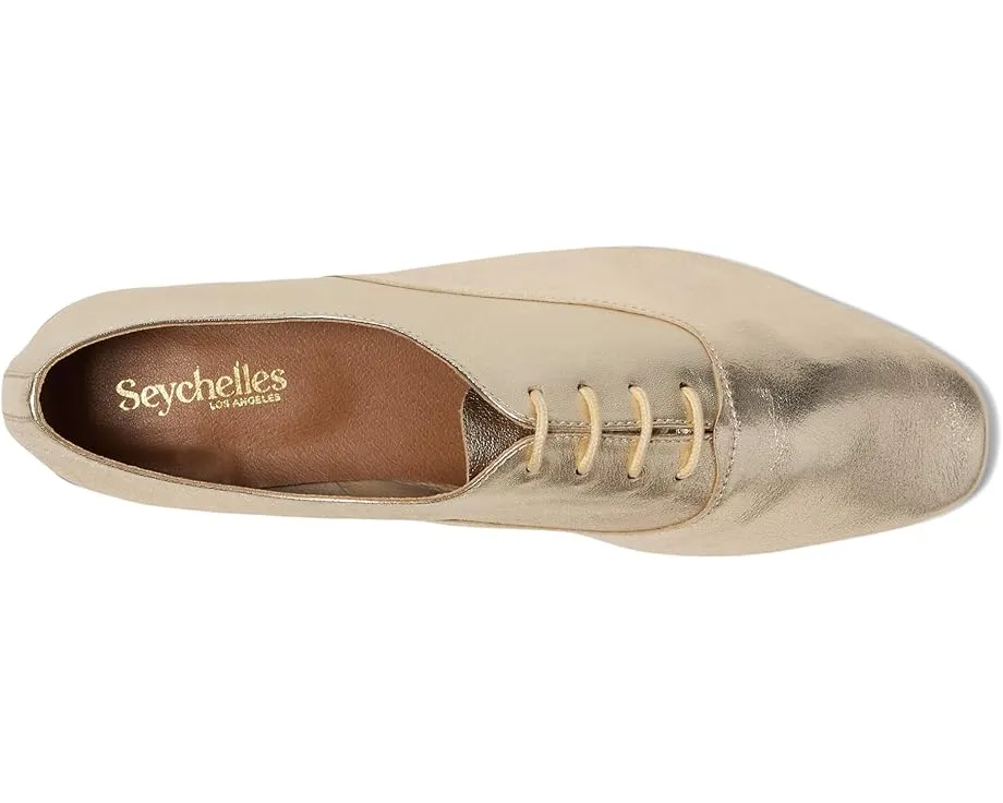 Оксфорды Seychelles Starlet с металлическим эффектом на квадратном носке