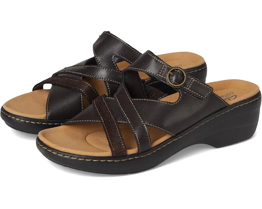 Босоножки Clarks Merliah Holly на танкетке с регулируемым ремешком на щиколотке