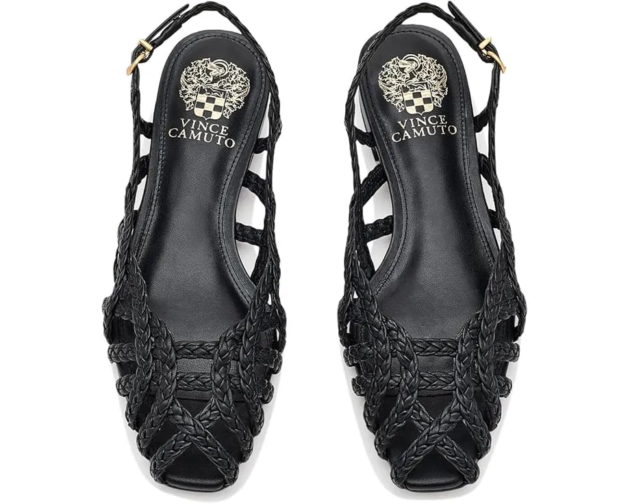 Плоские босоножки Stiorra с плетеными бретелями и квадратным каблуком Vince Camuto