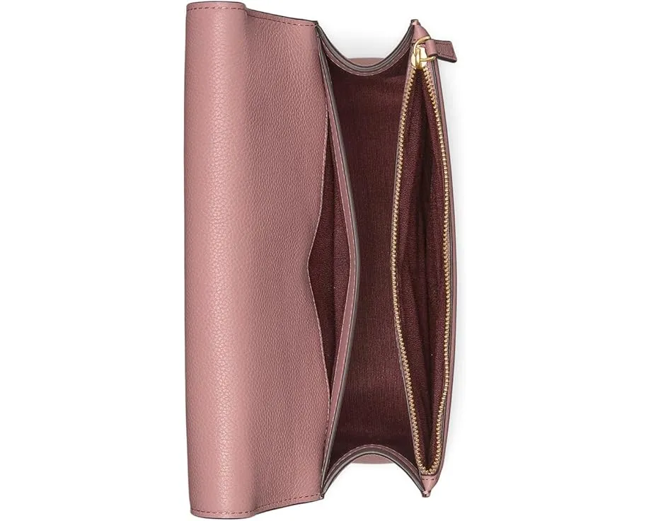 Плечевая сумка Kate Spade New York Deco с цепным ремнем из тисненой кожи