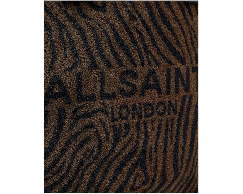 Сумка-тоут AllSaints Izzy Zebra East/West из полиэстера с принтом зебра