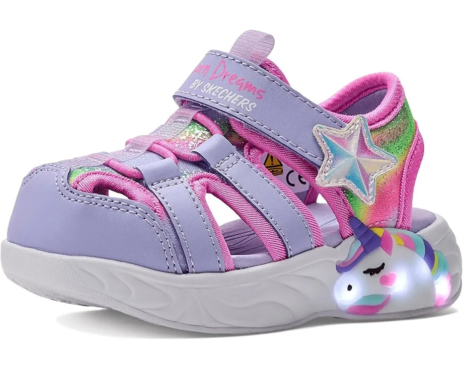Детские сандалии SKECHERS KIDS Unicorn Dreams с подсветкой для малышей
