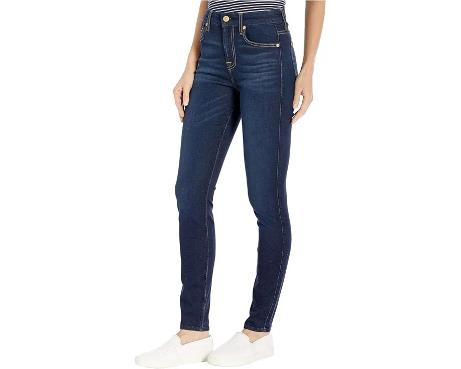 Джинсы 7 For All Mankind High Waist Ankle Skinny с высокой посадкой