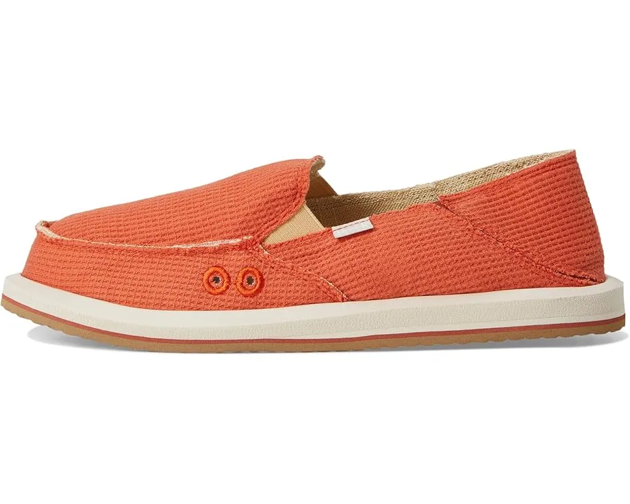 Sanuk Donna Waffle Knit с вафельной вязкой и стелькой Soft Top с защитой от запаха