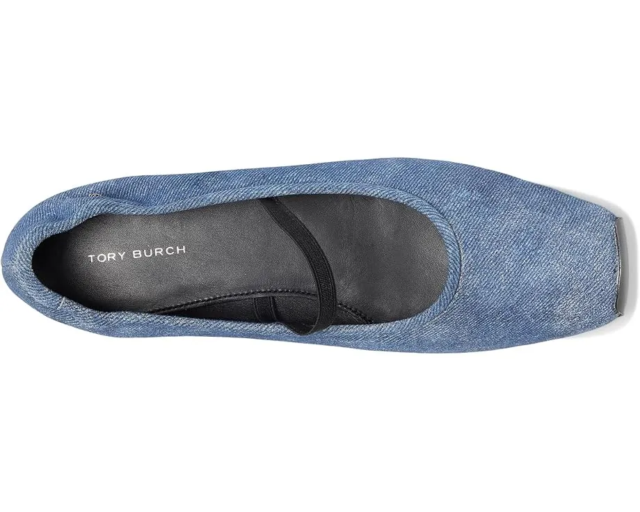 Балетки Tory Burch Runway с эластичным ремешком и квадратным носком