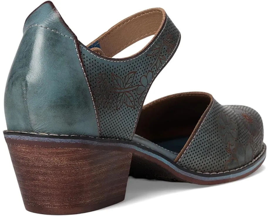 Сандалии Cabracho с цветочным тиснением и регулируемой застежкой