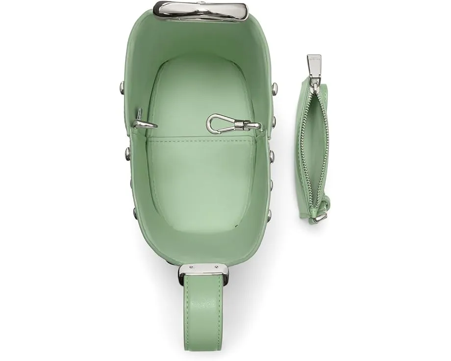 Мини-ведро Kate Spade New York Halo из мелкозернистой кожи со стразами