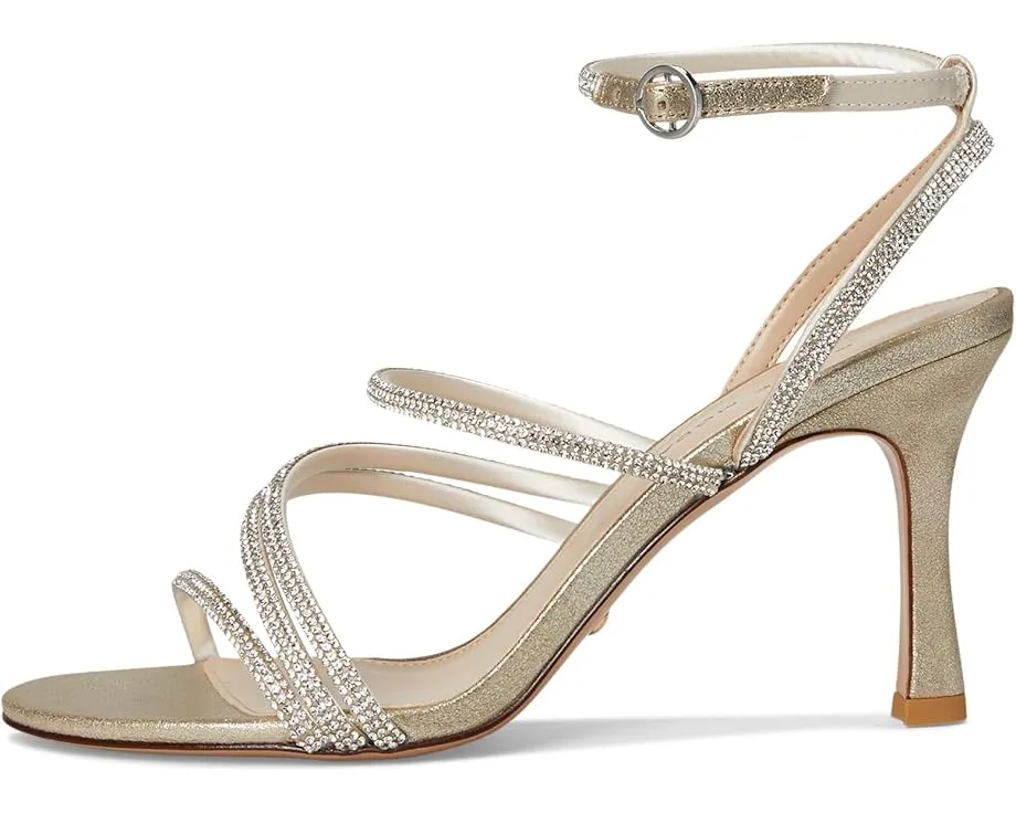 Босоножки Pelle Moda Brenen на каблуке с кристаллами и регулируемым ремешком