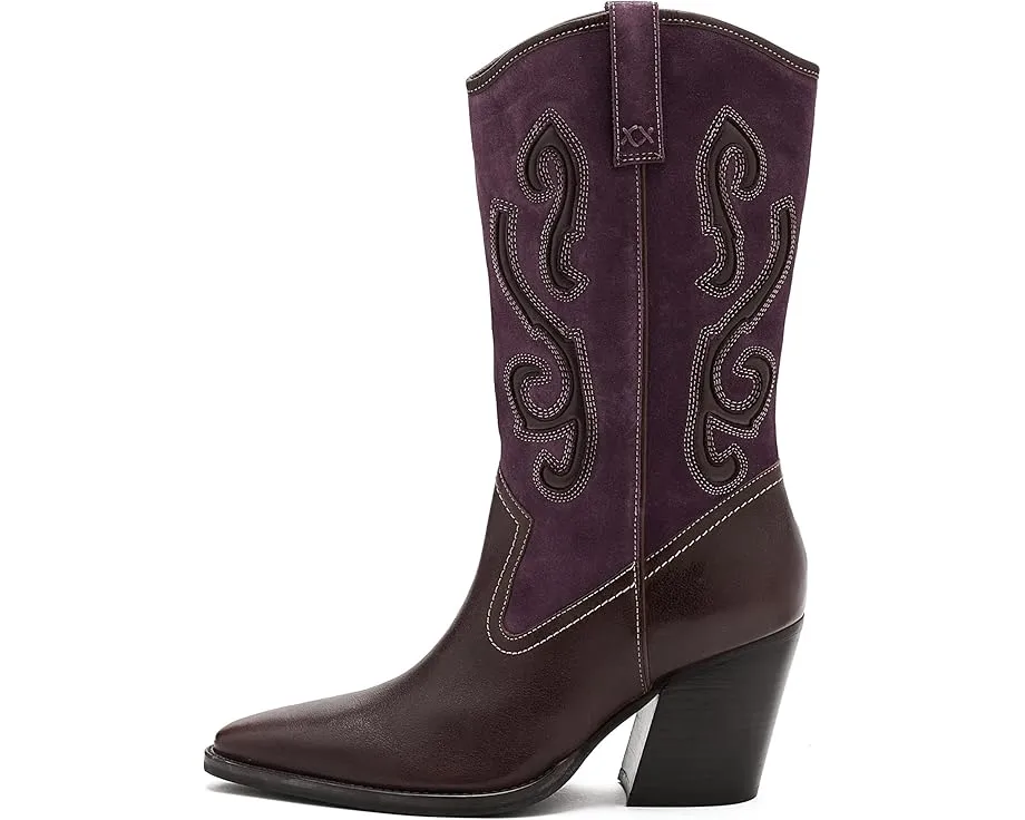 Сапоги Free People Fast Lane Fringe с бахромой и квадратным каблуком