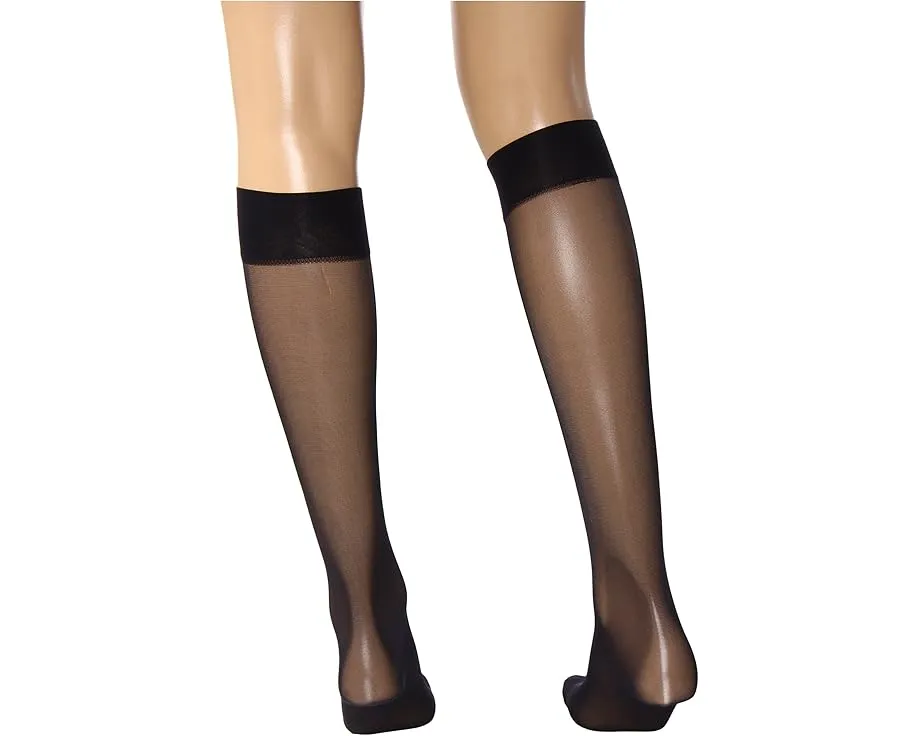 Гольфы Wolford Satin Touch 20 с широкой мягкой резинкой