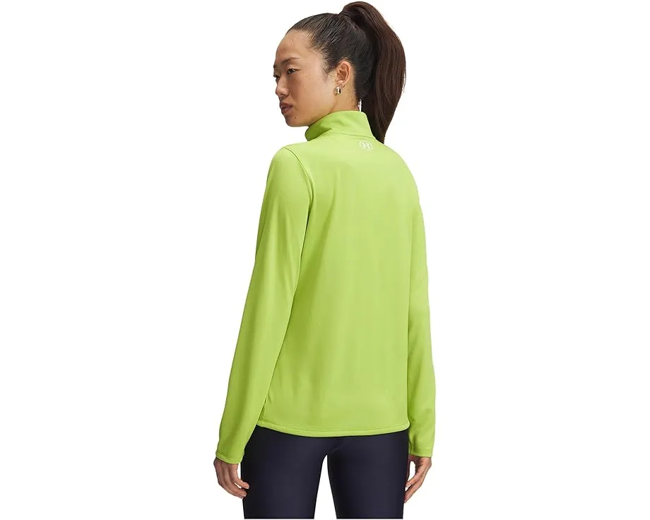 Under Armour футболка Tech 1/2 Zip Solid с воротником и длинными рукавами