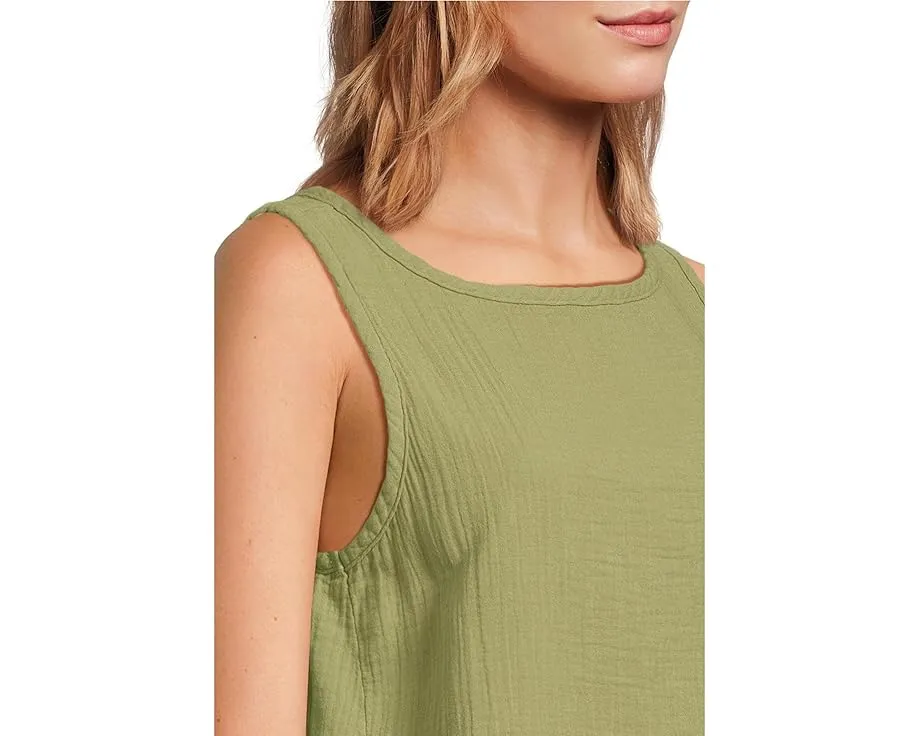 Длинный топ Mod-o-doc с круглым вырезом и асимметричным подолом