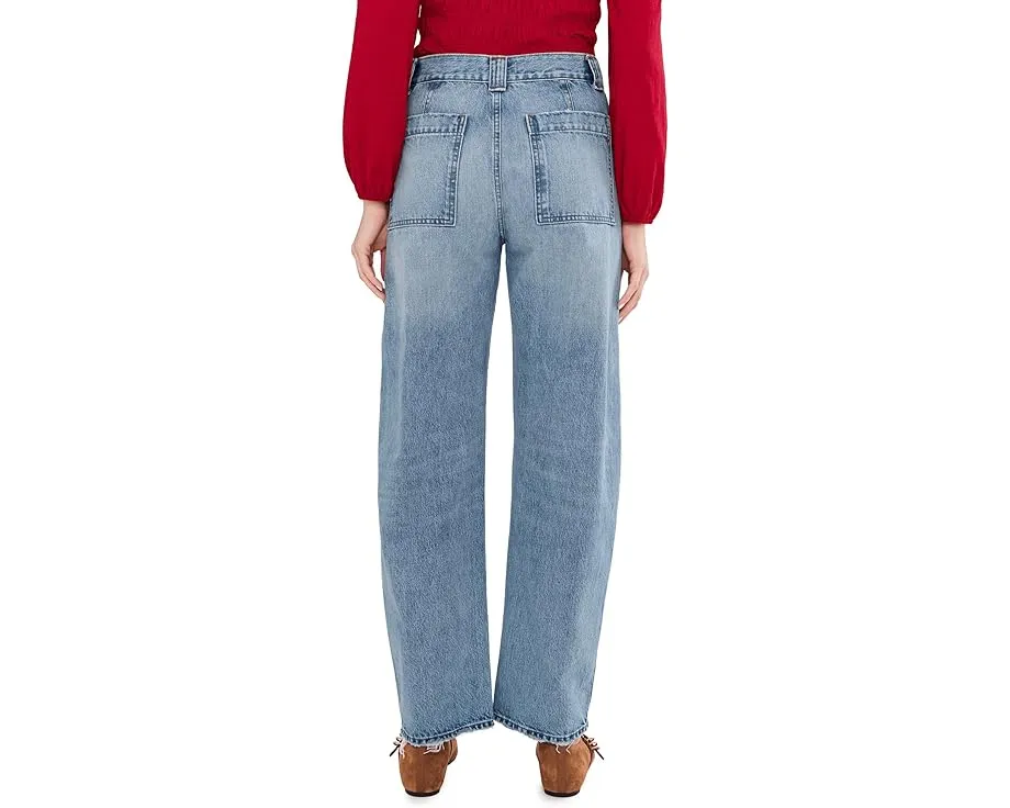 Джинсы Madewell Balloon с военными карманами и потертостями Raebrook Wash