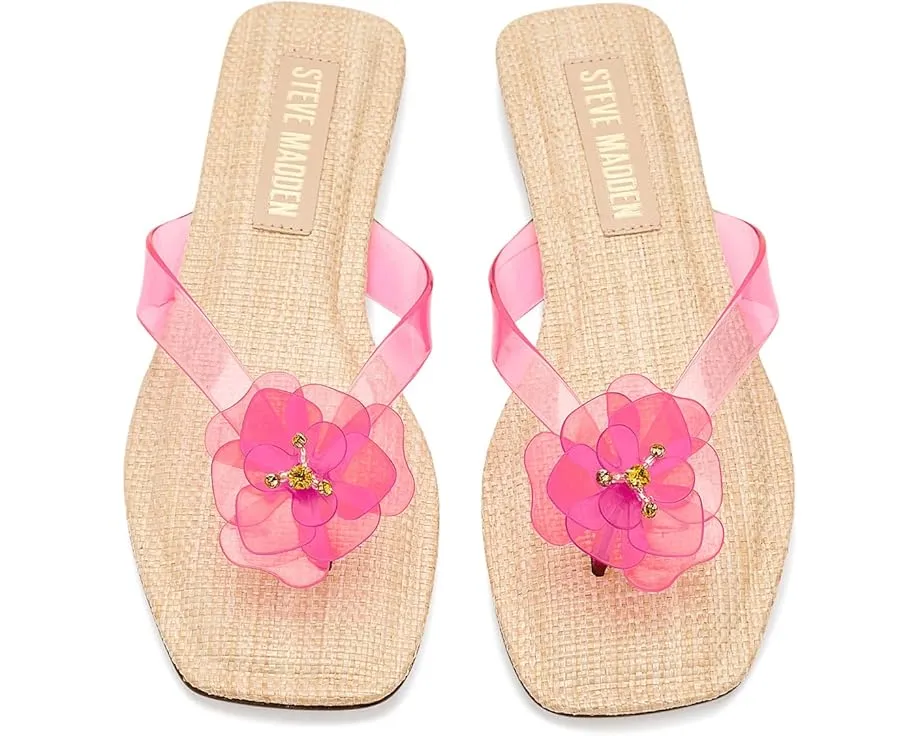 Балетки Steve Madden Tigerlily с квадратным носком и цветочными стразами