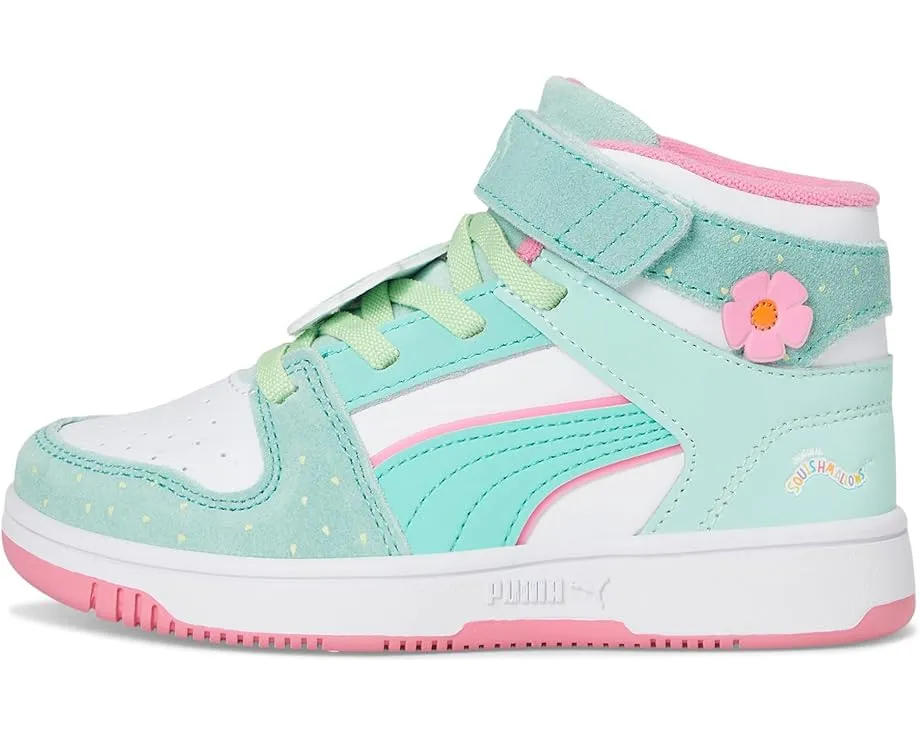 Кроссовки PUMA Kids Rebound Layup Mid на липучках в коллаборации с Squishmallows